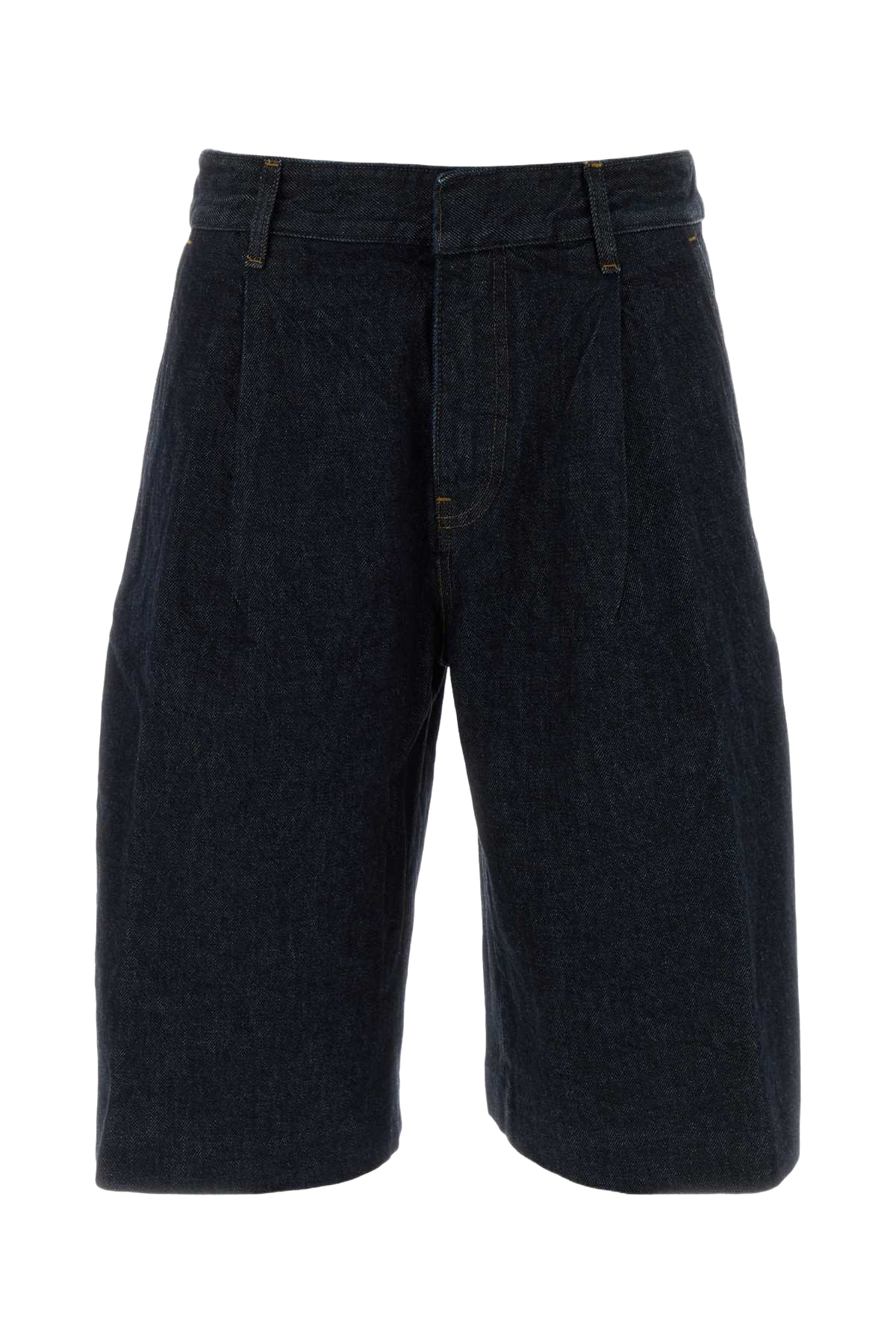 Denim Bermuda Shorts Rinse Exterior: Cotton