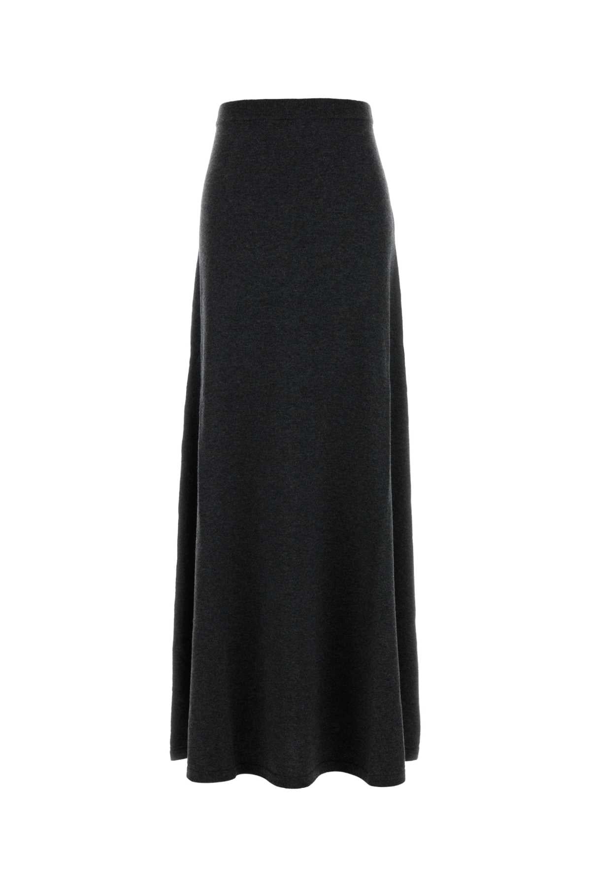 Graphite Wool Skirt Dark Heather Grey Exterior: Gonne