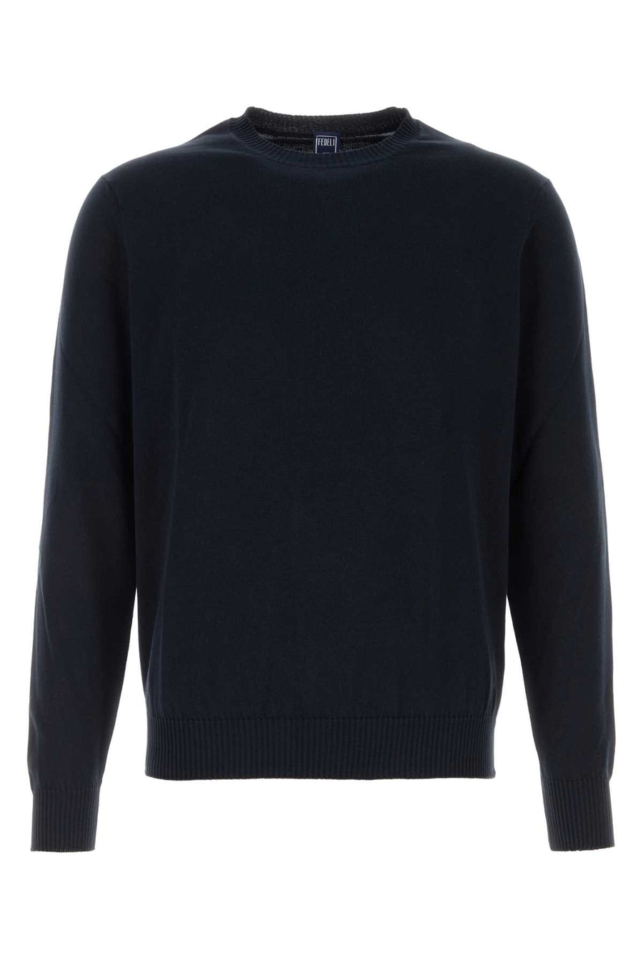 Fedeli 100% Cotton sweater in navy