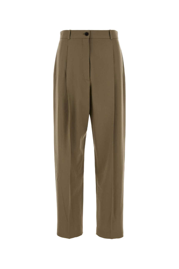 The Row Pant 100% Wool trousers in beige