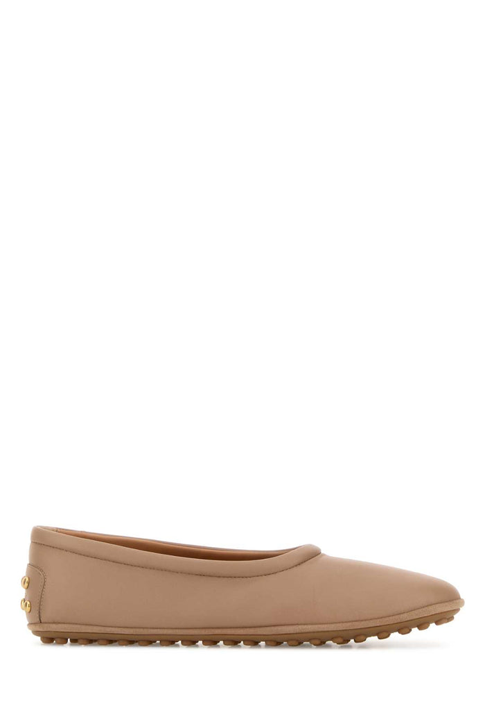 Antiqued Pink Leather Ballerinas Rosalin Ballerine