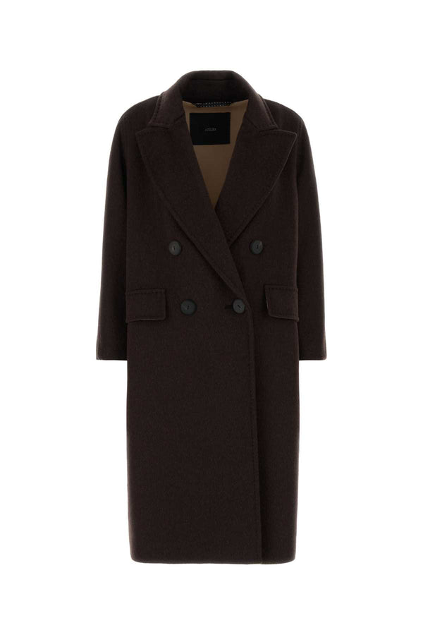 Atelier Exterior: 55% Cashmere coat in brown