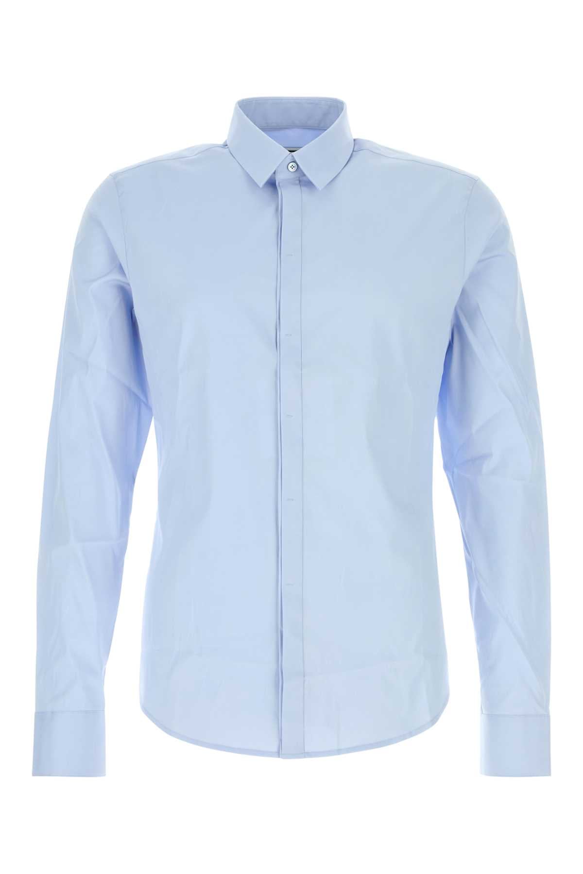 Light Blue Poplin Shirt Abiti