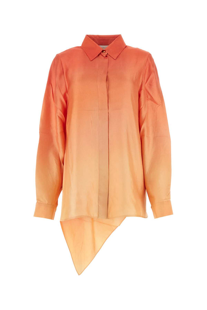 Two-Tone Silk Tranquillity Shirt Redfields Exterior: Camicie