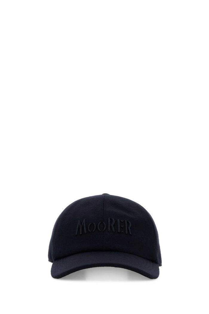 Navy Blue Wool Baseball Cap Darkblu Cappelli