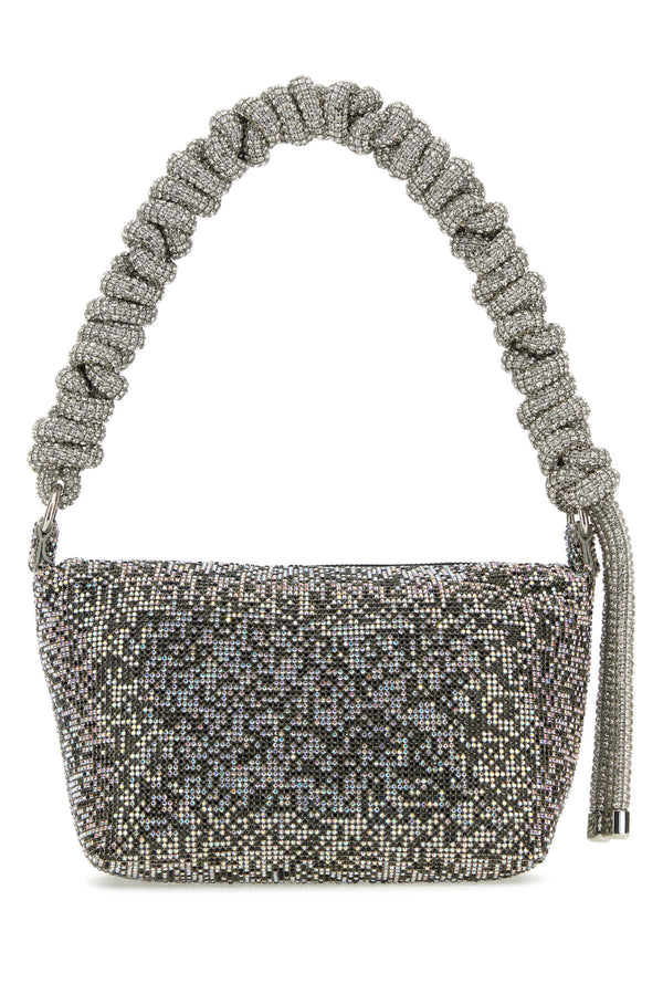 Kara Exterior: 100% Fabric shoulder bag in black