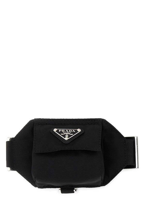 Prada 100% Recycled Polyamide belt bag in black