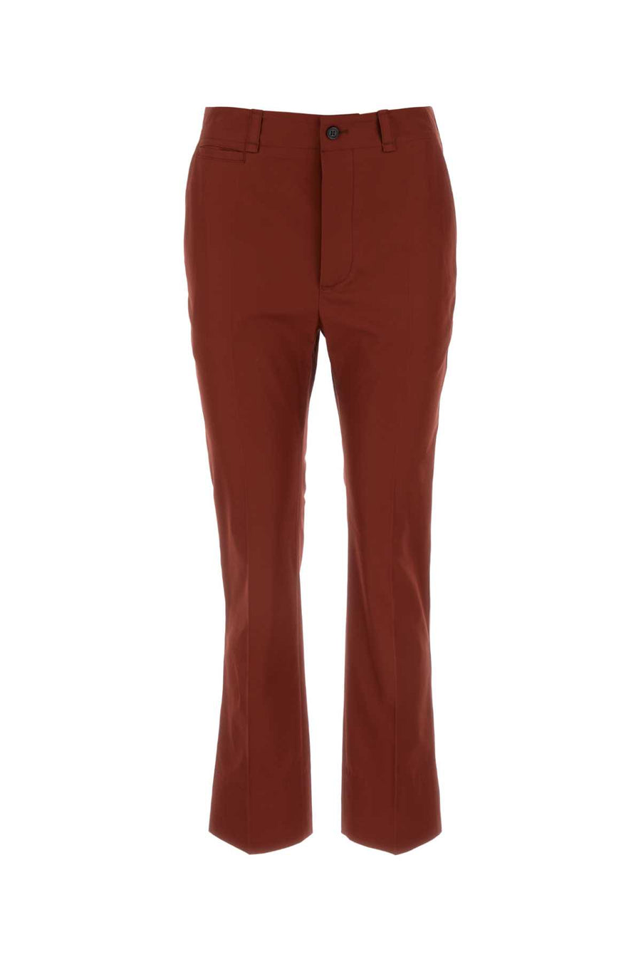 Saint Laurent Twill 100% Cotton trousers in red