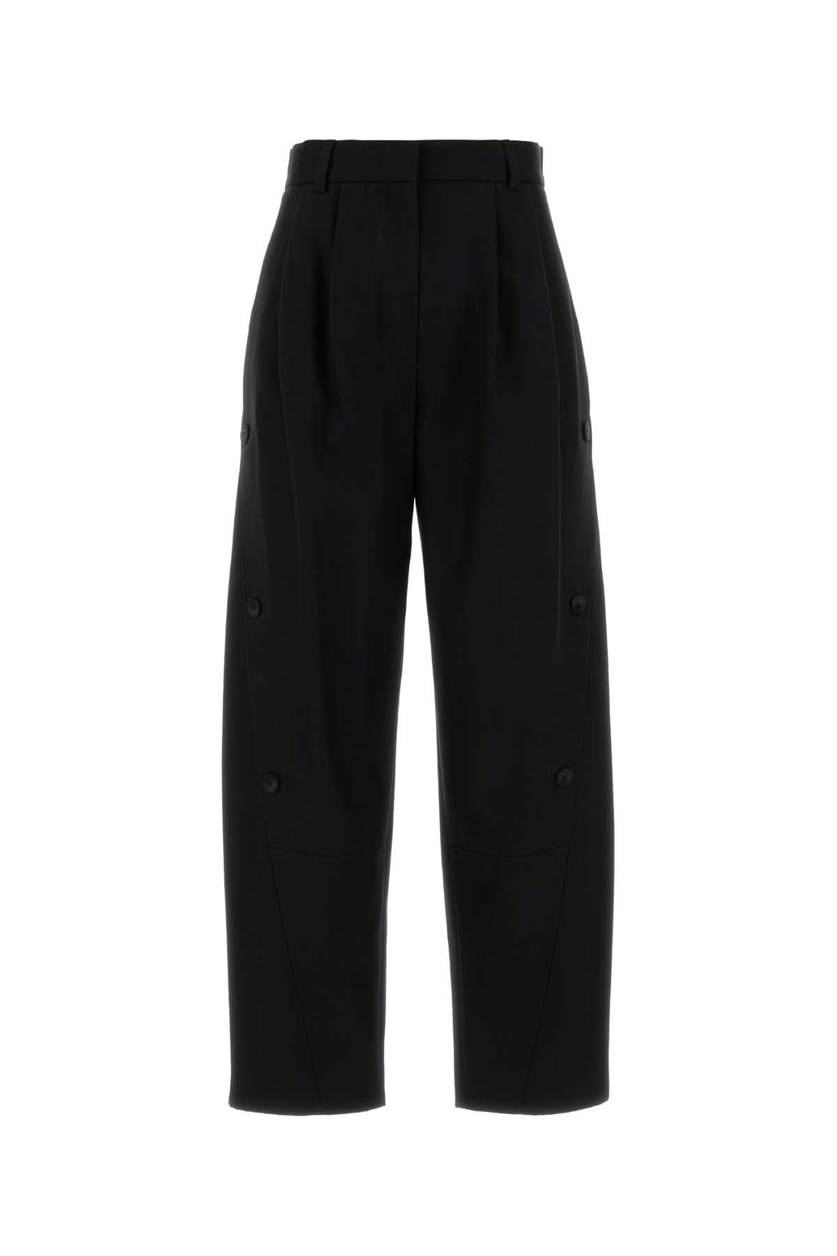 Black Cotton Duomo Pant Nero Exterior: Pantaloni