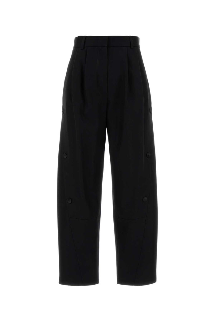 Black Cotton Duomo Pant Nero Exterior: Pantaloni