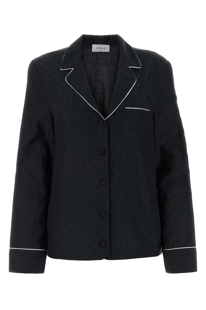 Owge016f23fab002 1010 Blackblack Exterior: Silk Cotton Camicie
