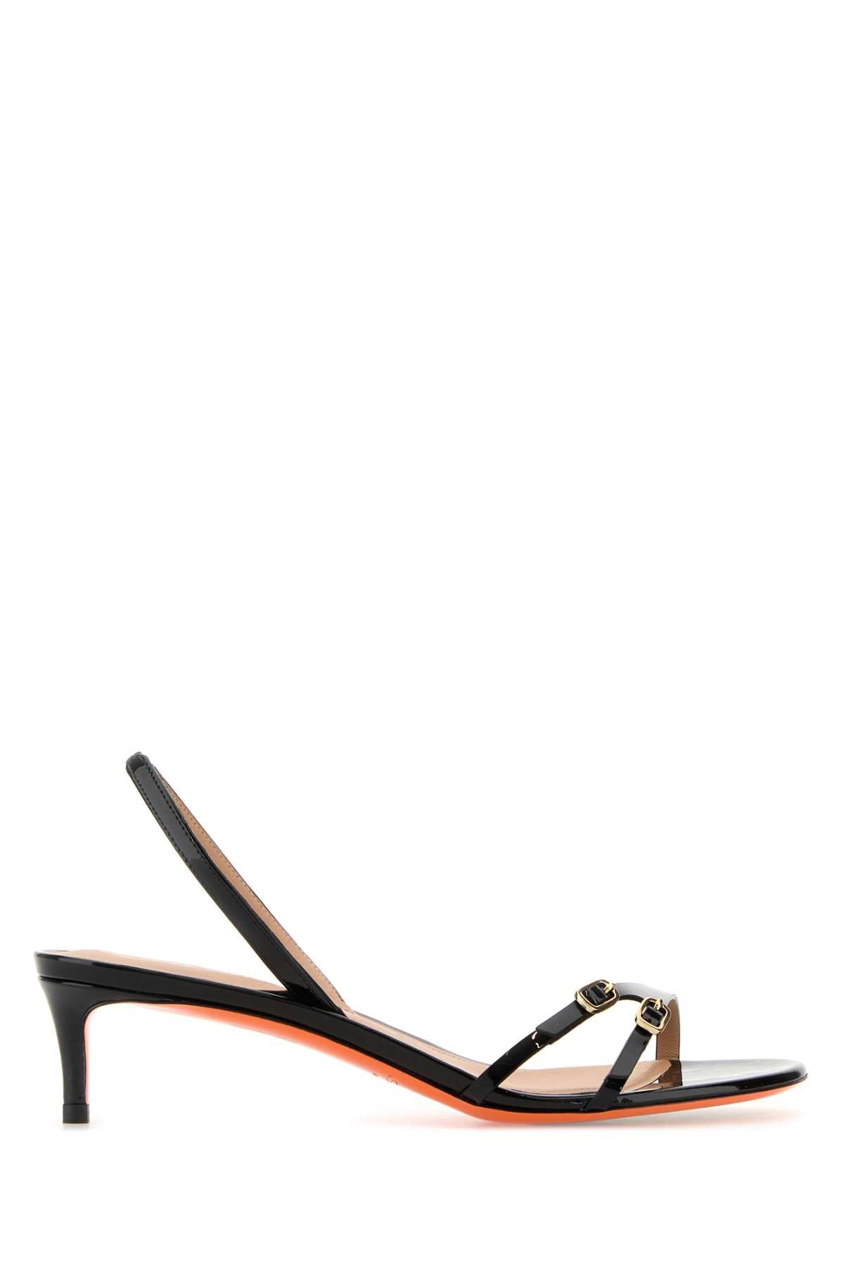 Black Leather Virna Sandals N01 Sandali