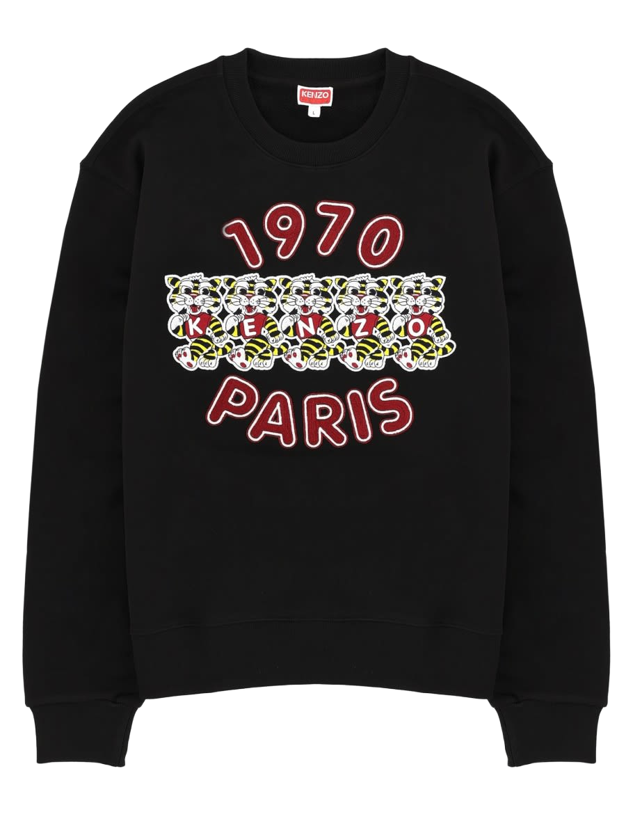 Kenzo Wild Tiger Sweatshirt Black Cotton Sweatshirts