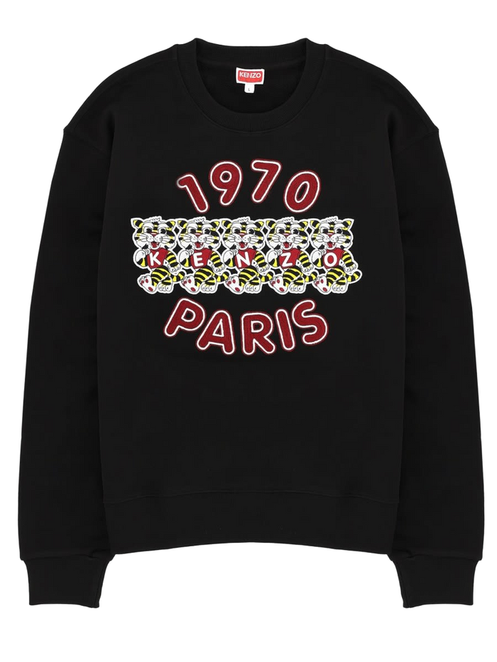 Kenzo Wild Tiger Sweatshirt Black Cotton Sweatshirts