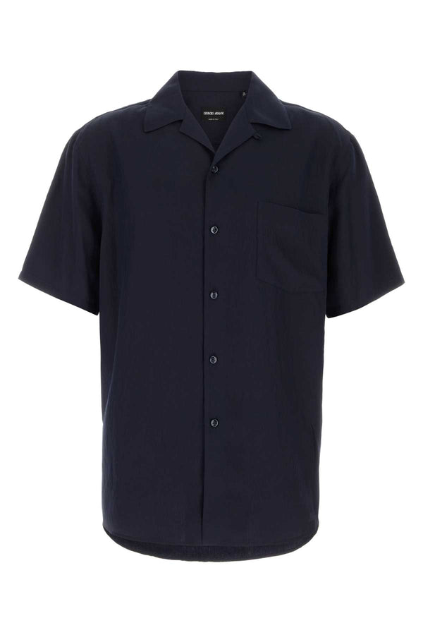 Giorgio Armani 87% Viscose shirt in navy