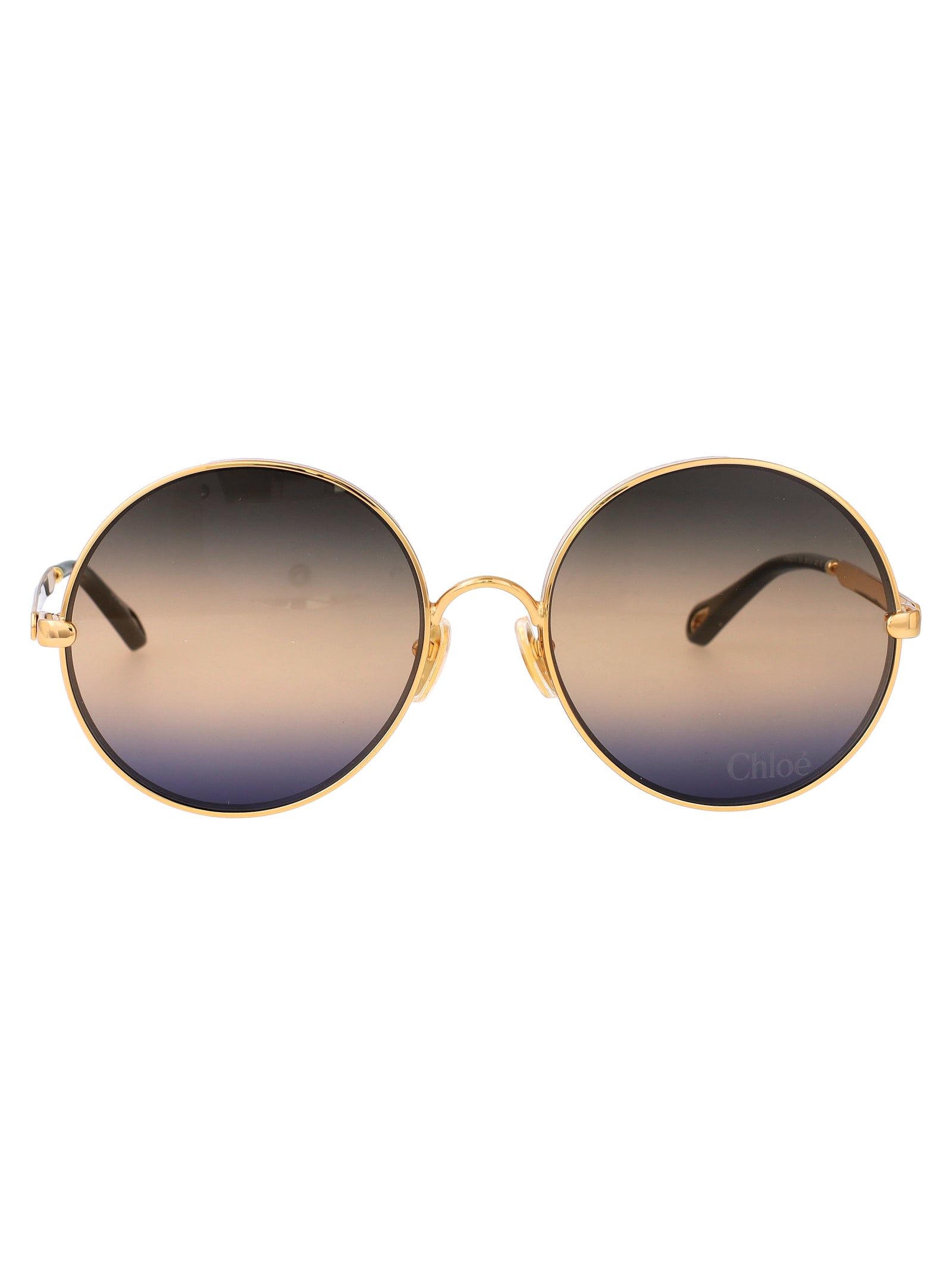 Ch0321s 004 Gold-gold-blue Metal Sunglasses