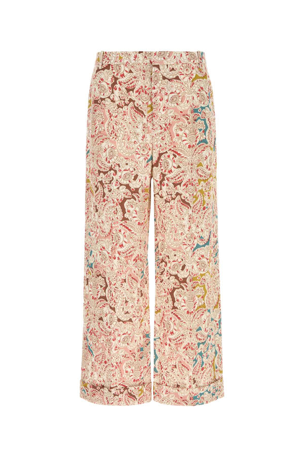 Valentino Garavani Voyage 100% Hemp trousers in multicolor