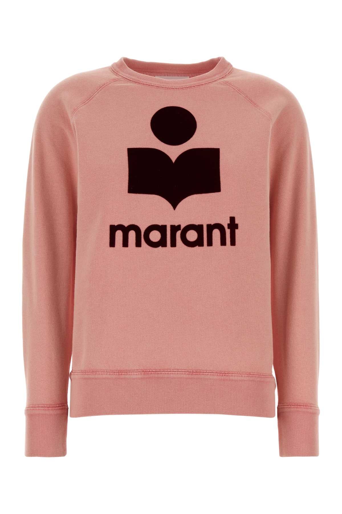 Pink Cotton Blend Millyny Sweatshirt Bubblegum/burgundy Felpe