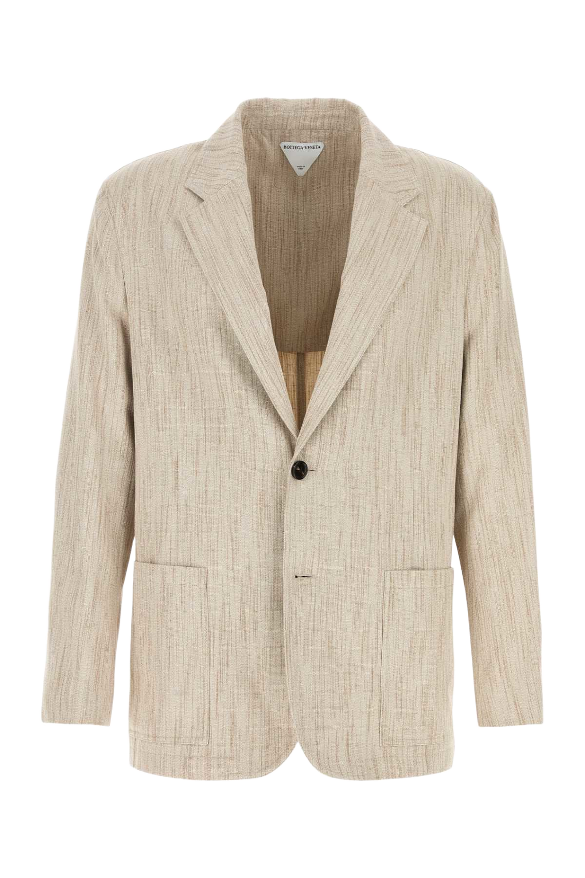 Melange Sand Viscose Blend Blazer Greyputty Giacche E Gilet