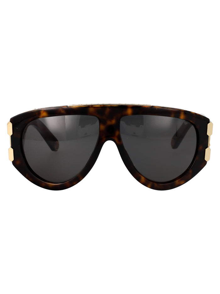 Spp127v 0722 Havana Acetate + Metal Sunglasses