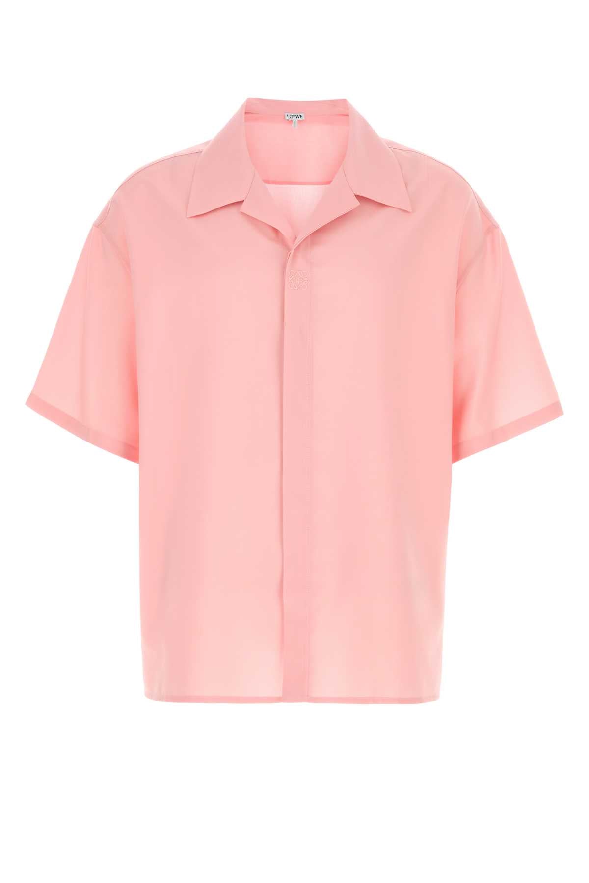Pink Wool Shirt Coral Exterior: Camicie