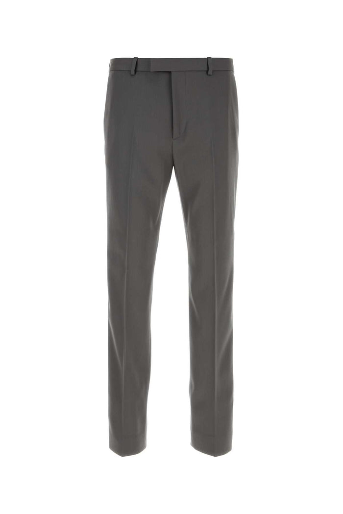 Grey Stretch Wool Pant Exterior: Elastane Pantaloni