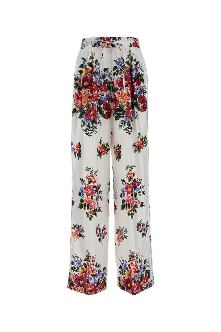 Dolce & Gabbana 100% Silk trousers in white