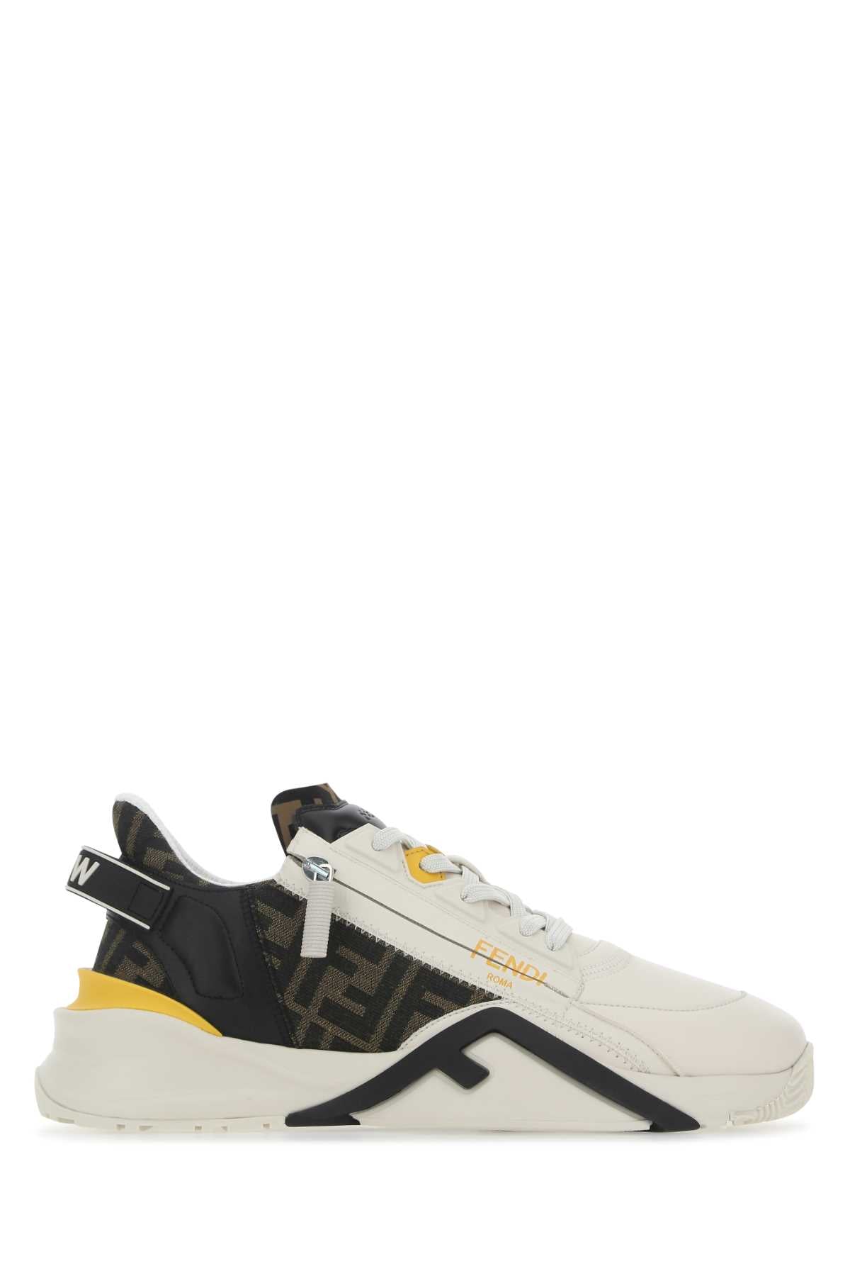 Multicolor Leather And Fabric Flow Sneakers F1hgr Vit+pa