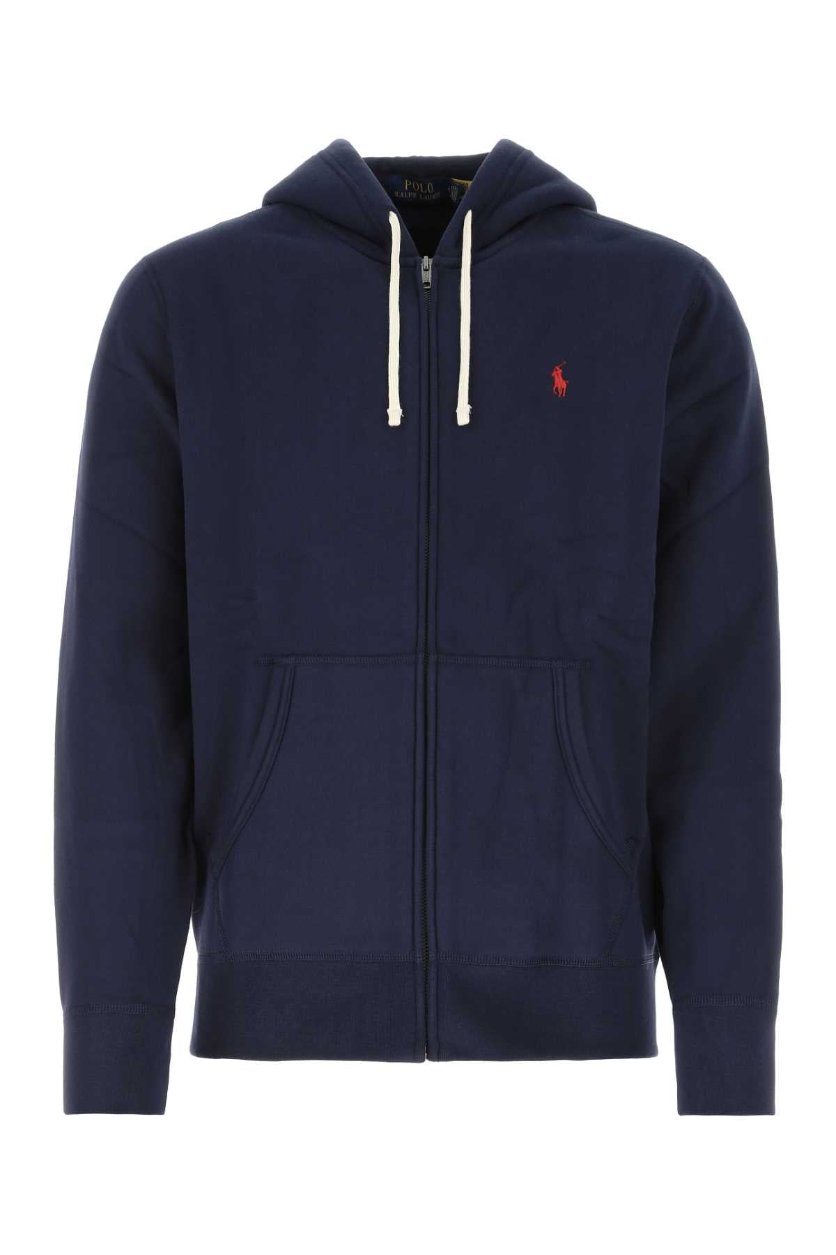 Blue Exterior: Cotton Polyester Felpe