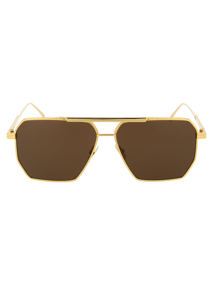Bv1012s 003 Gold Brown Metal Sunglasses
