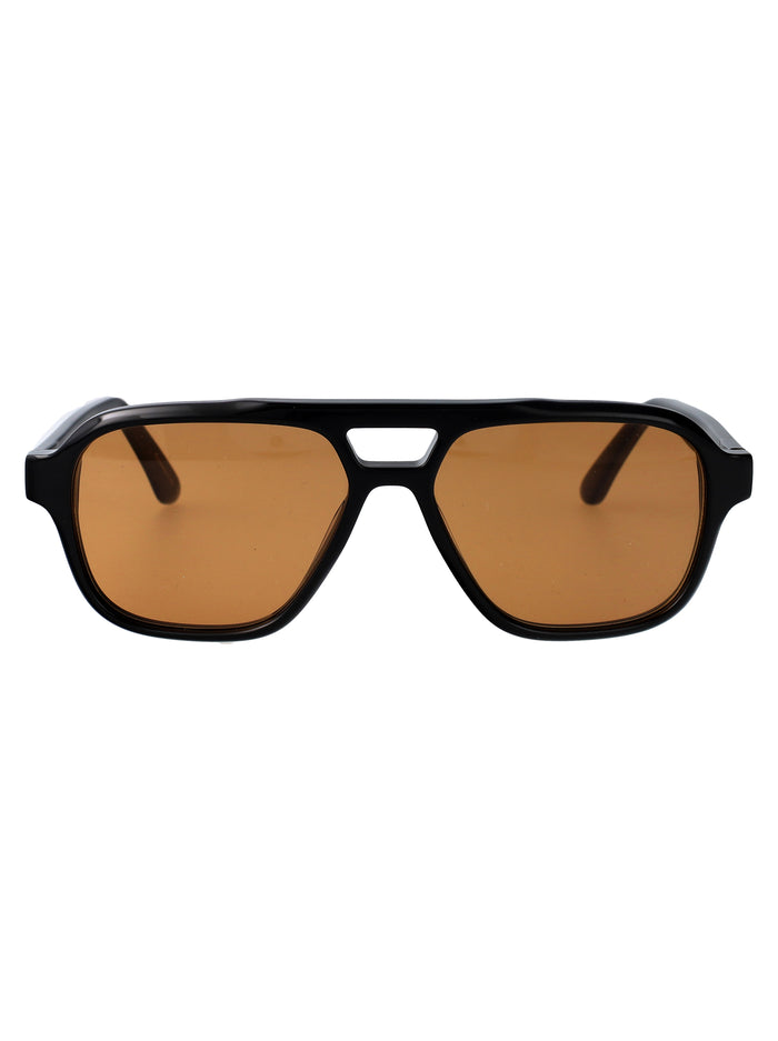 Maneval Black Acetate Sunglasses