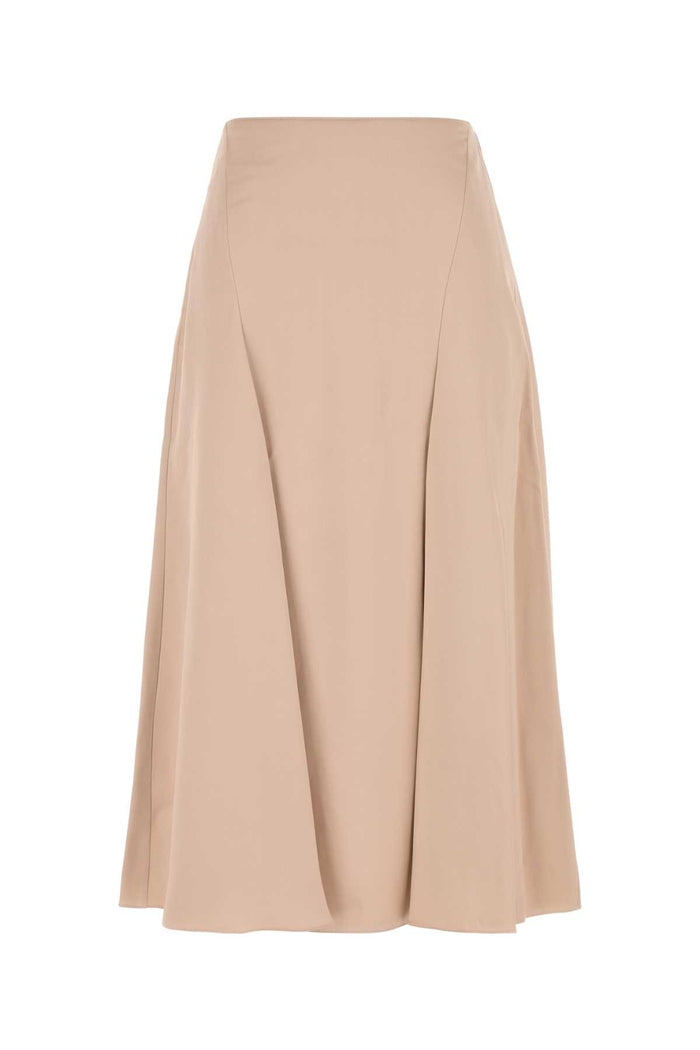 Silk Skirt Champagne Pink Gonne