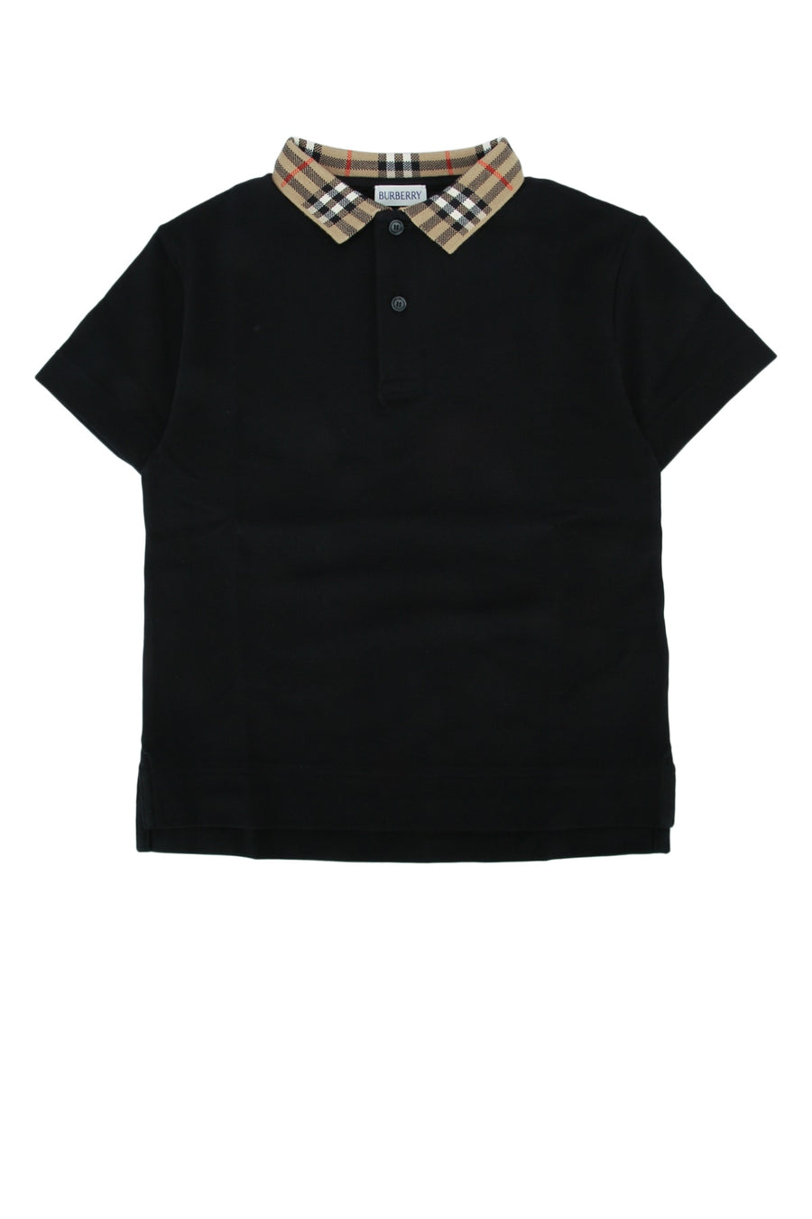 Burberry Jr Johane 100% Cotton polo in black