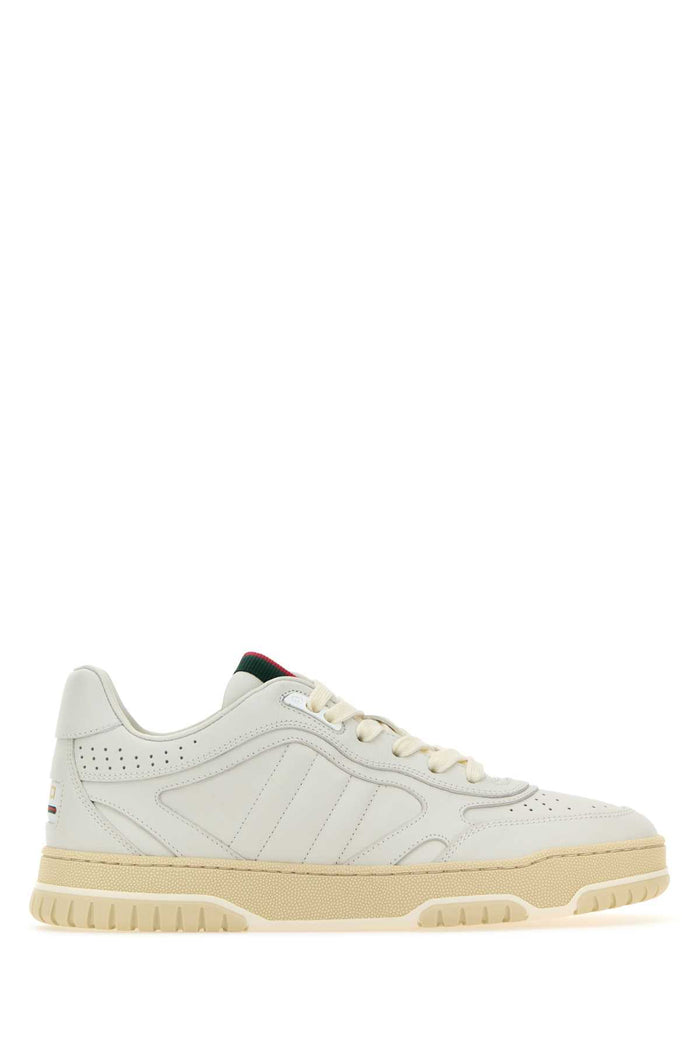White Leather Re-Web Sneakers Greatwhitegwgw Calf Skin