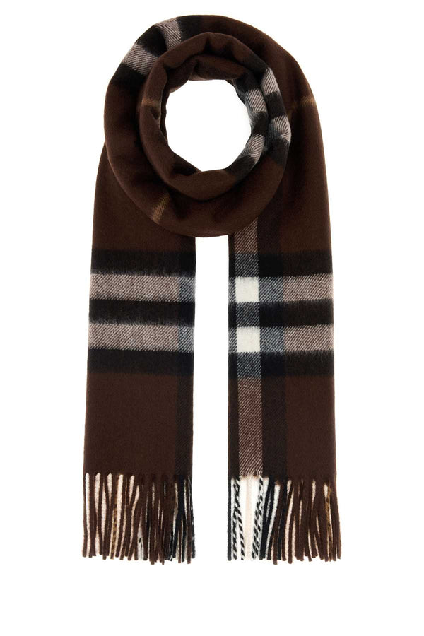 Burberry Giant 100% Cashmere scarf in brown