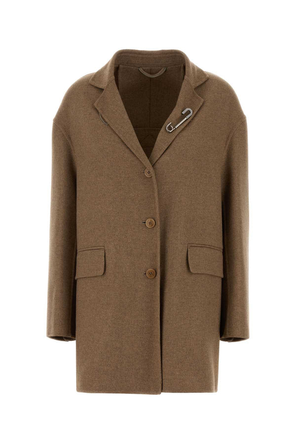 Ermanno Scervino Monopetto 68% Wool 32% Nylon coat in beige