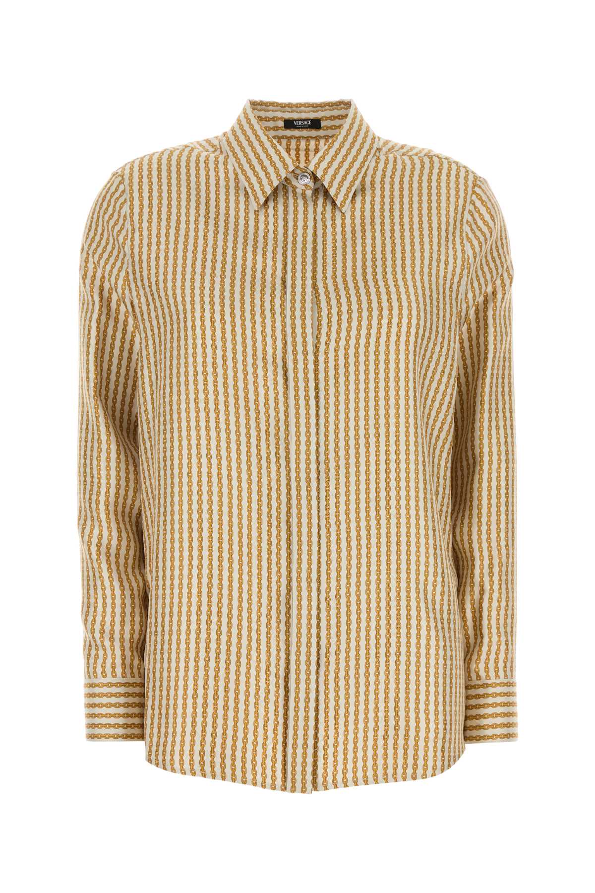 Printed Silk Shirt Bonegold Exterior: Camicie
