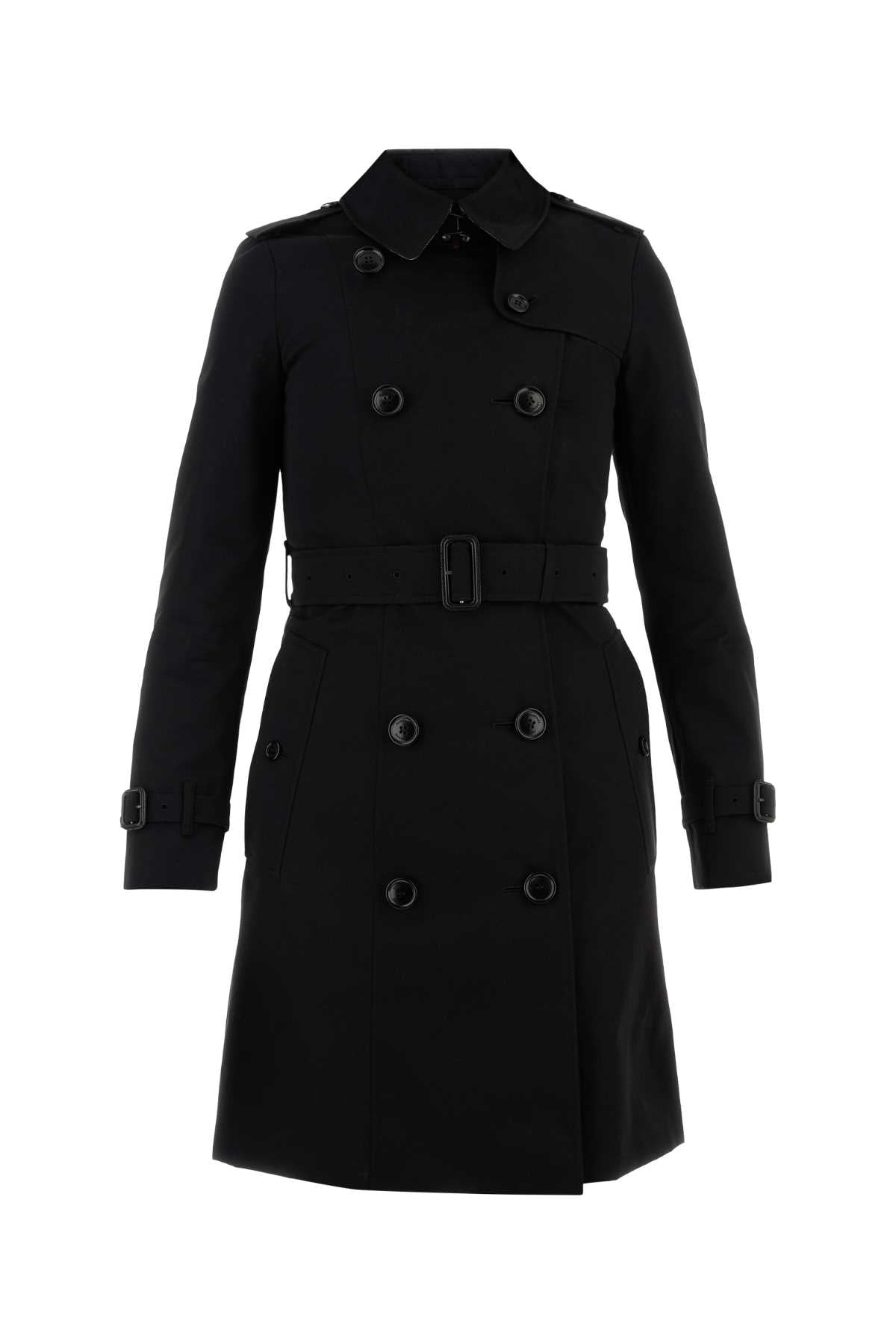 Black Cotton Trench Coat
