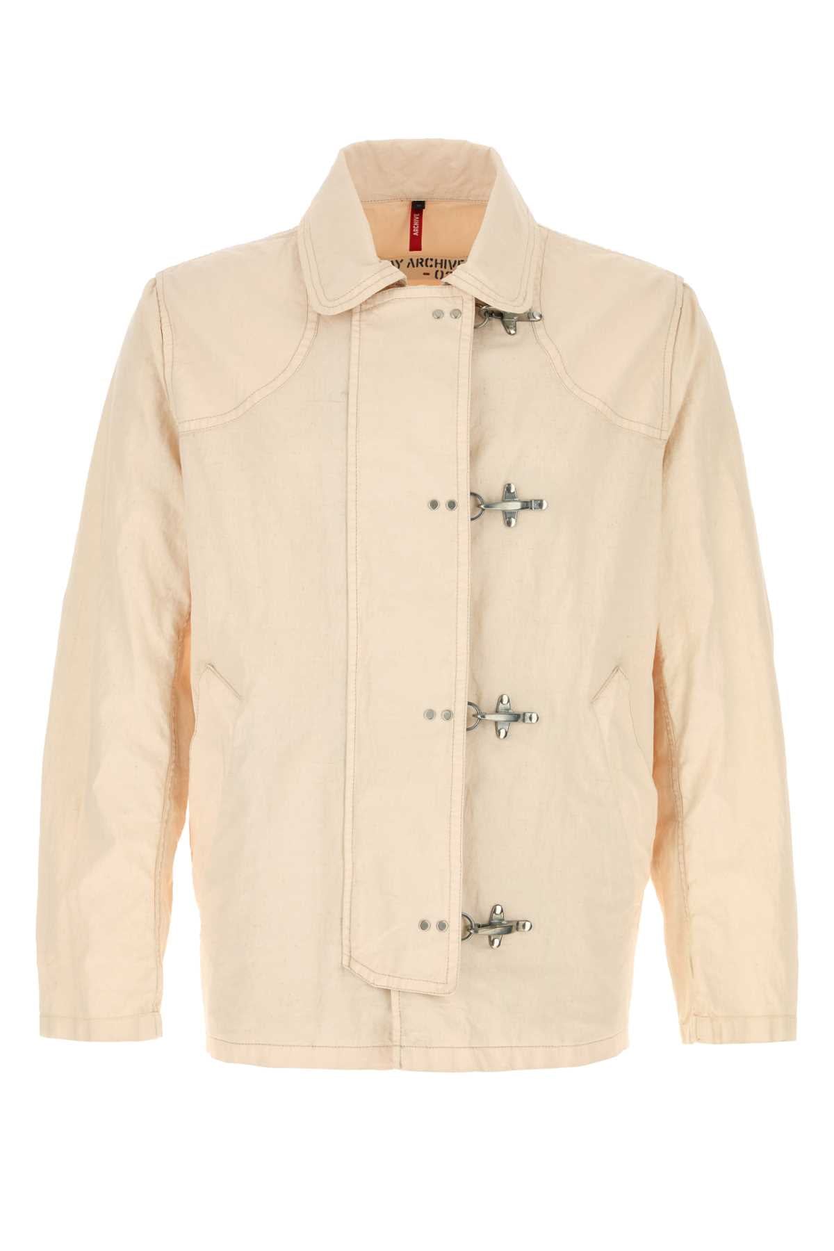 Light Pink Linen Jacket Yogurt Exterior: Giubbini