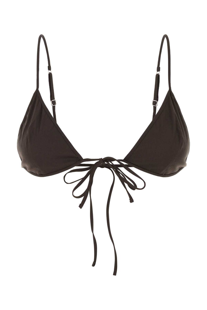 Brown Stretch Poplin Bra Ebano Coeapa Intimo
