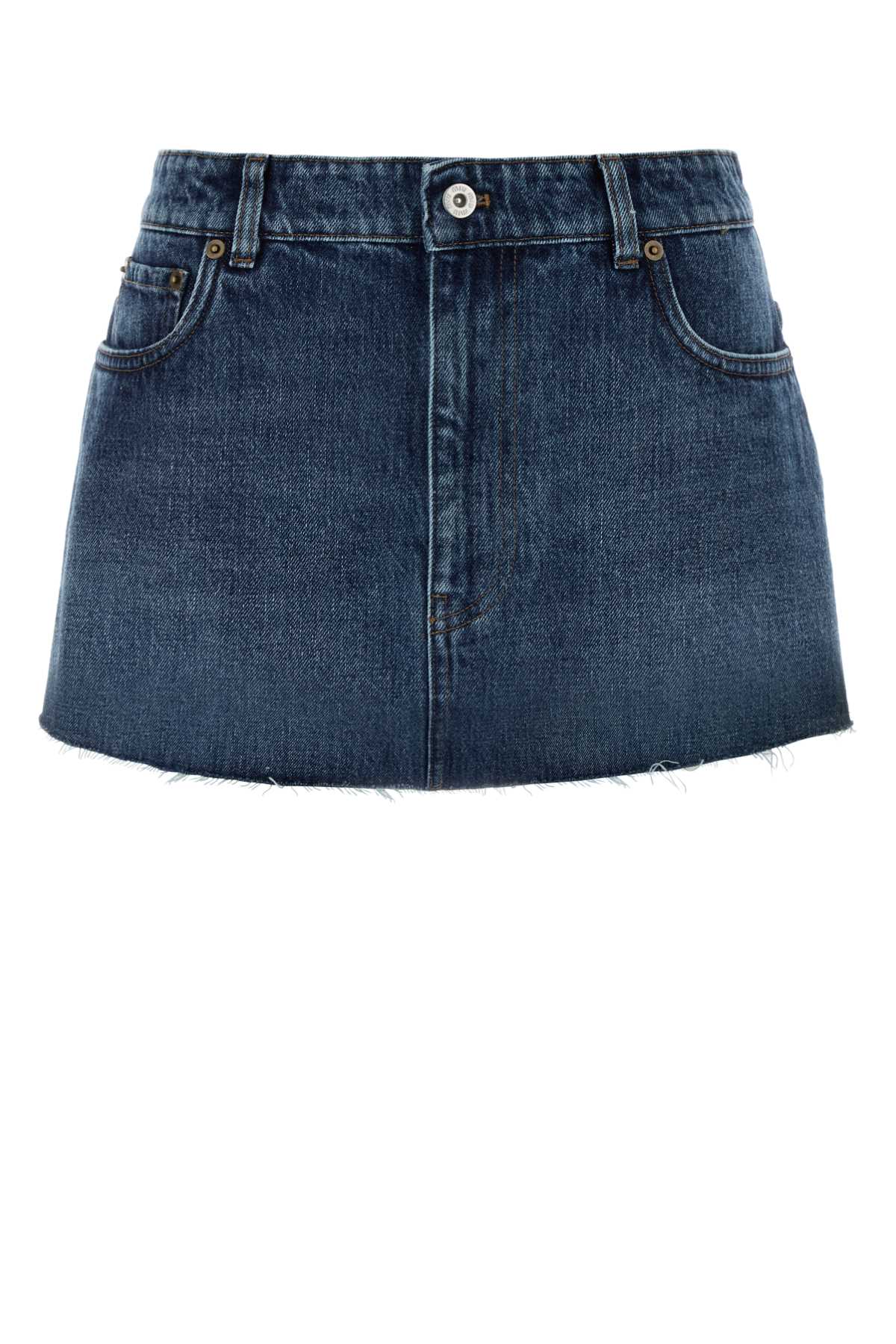 Bleu Exterior: Cotton Gonne