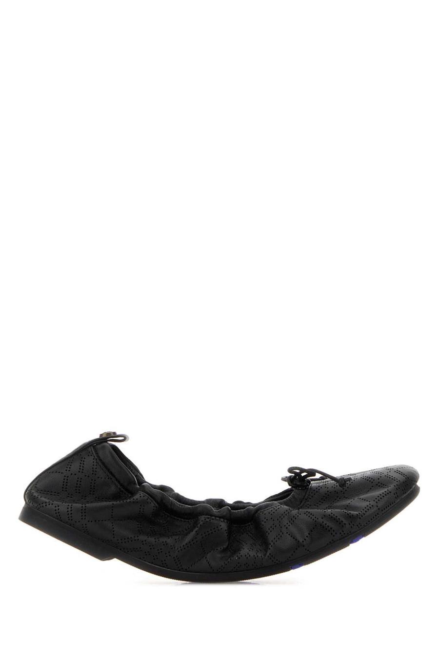 Burberry Fawn 100% lamb leather ballet flat in black