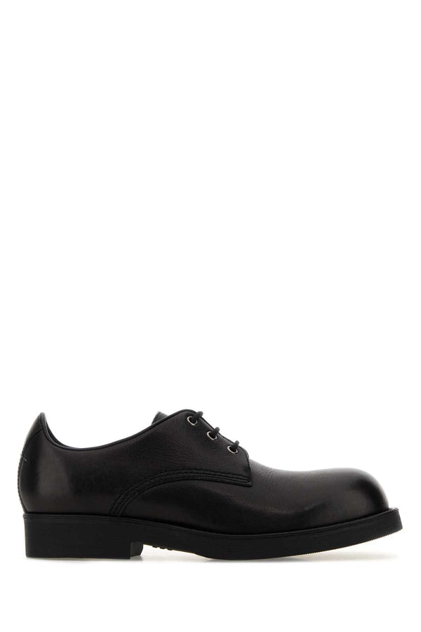 MM6 Maison Margiela 100% Pelle Bovina oxford in black