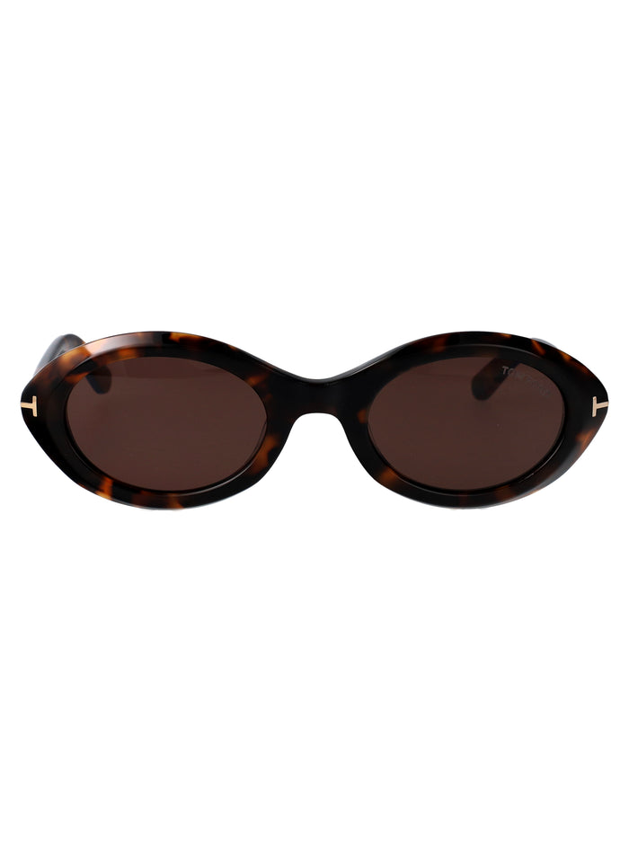 Carmen Avana Scura / Marrone Acetate Sunglasses