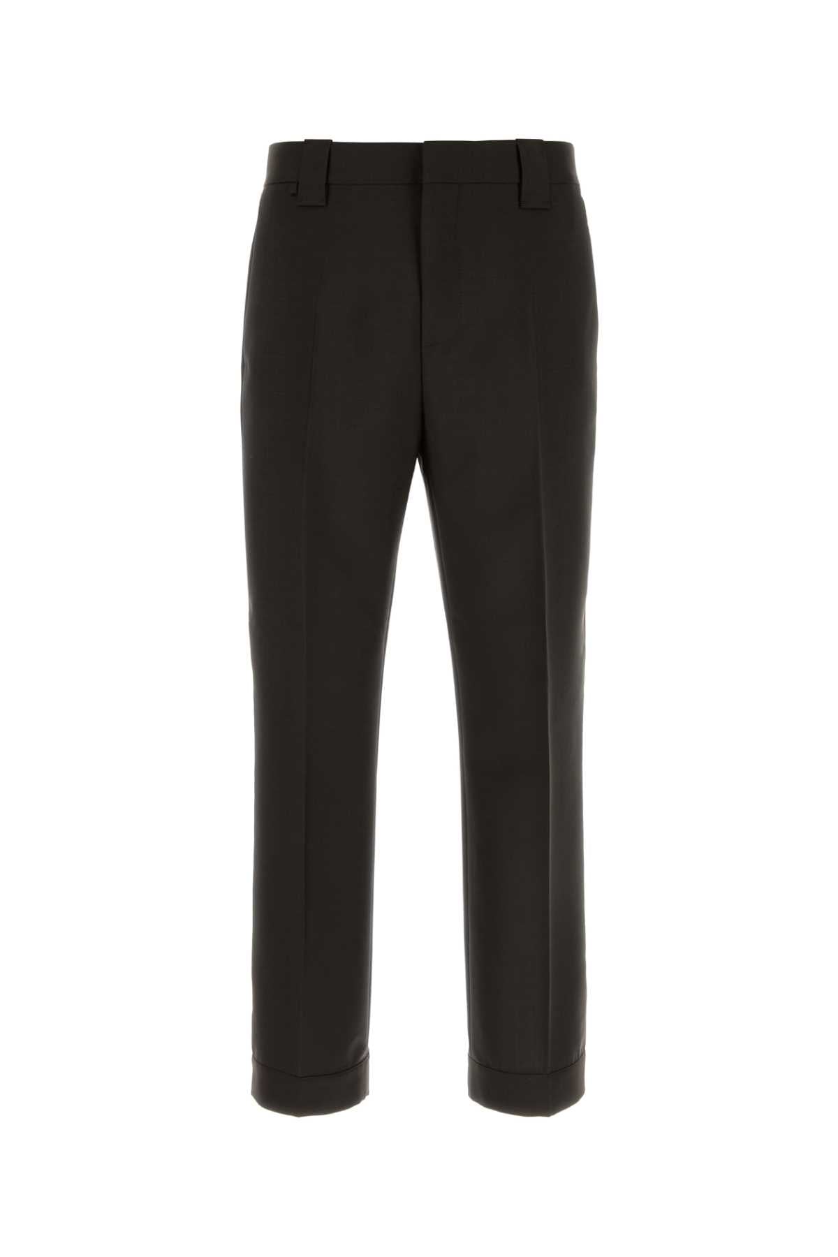 Darkchocolate Exterior: Wool Mohair Pantaloni