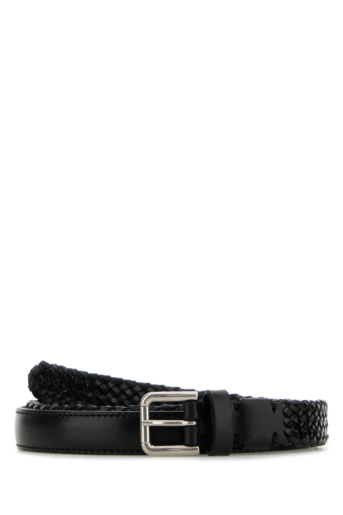 Black Leather Belt Nero Exterior: Cinture