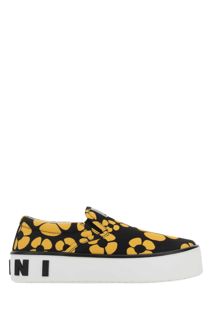 Printed Canvas Slip Ons Zo266 Sneaker