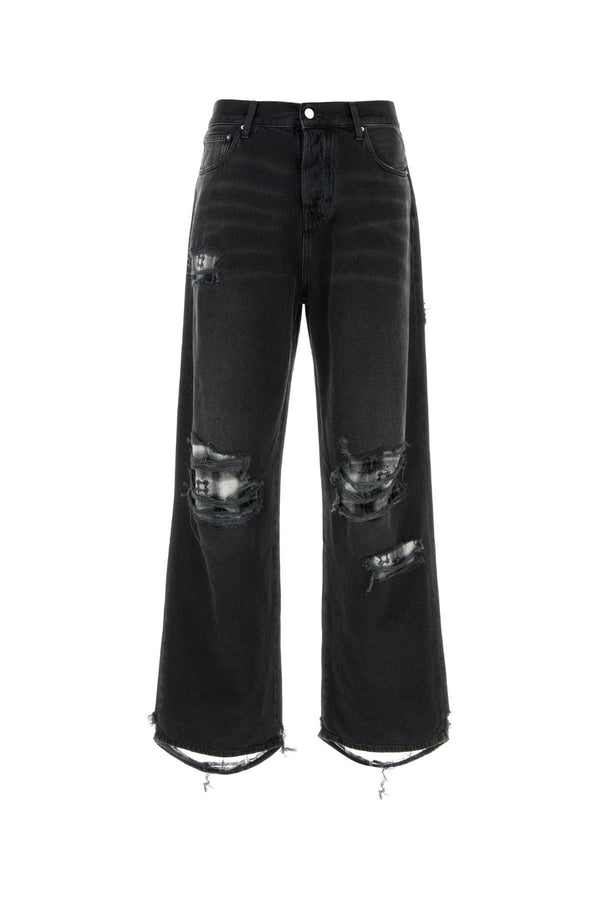 Amiri Steelblack 100% Cotton jeans in black