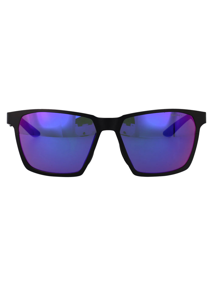 Nike Maverick Valor Matte Black / Infrared Mirror Metal Sunglasses