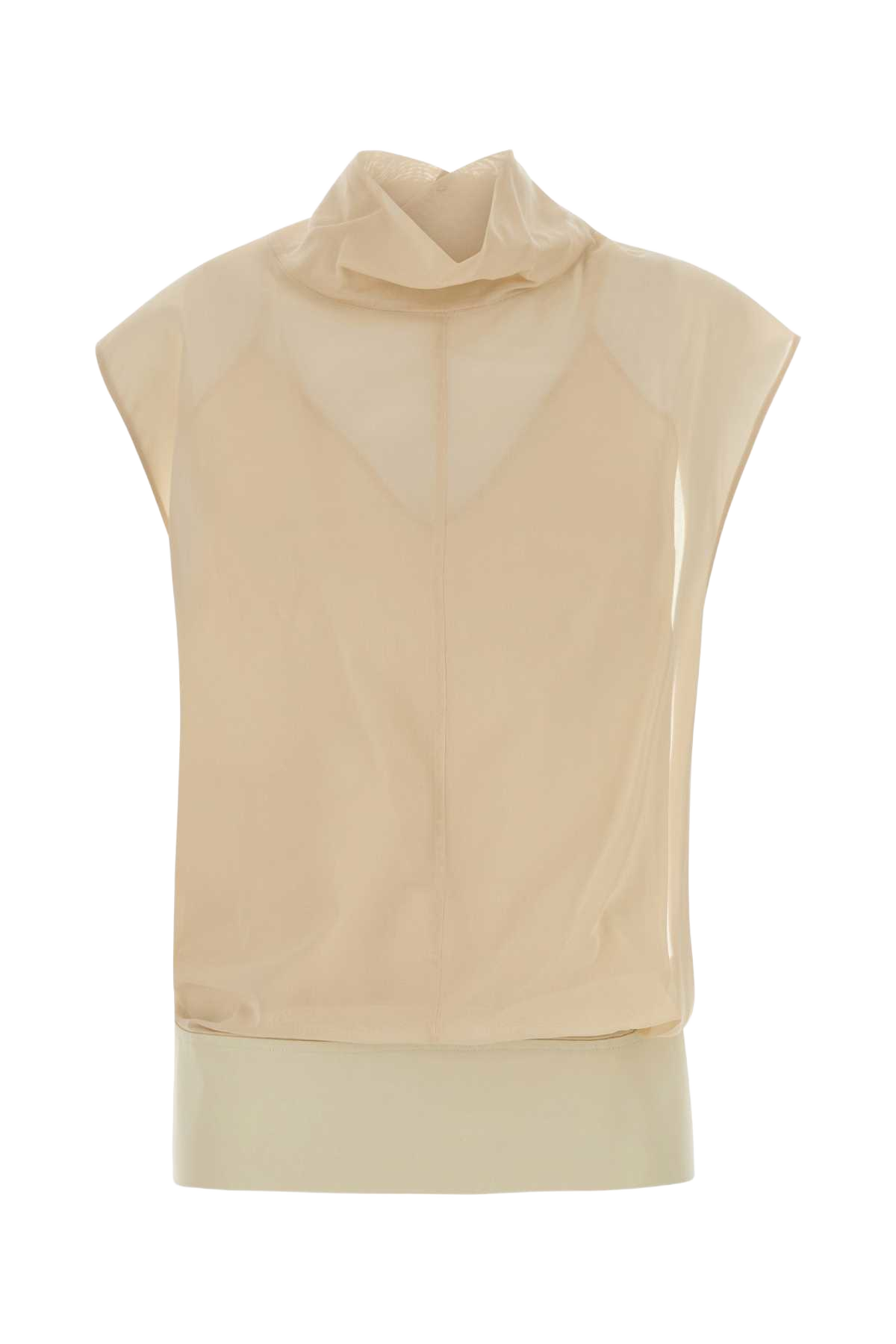 Skin Pink Cotton Grado Top Bianco Avorio Maglie